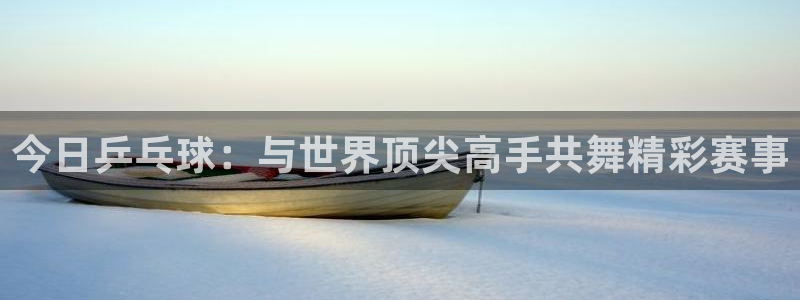 今日乒乓球：与世界顶尖高手共舞精彩赛